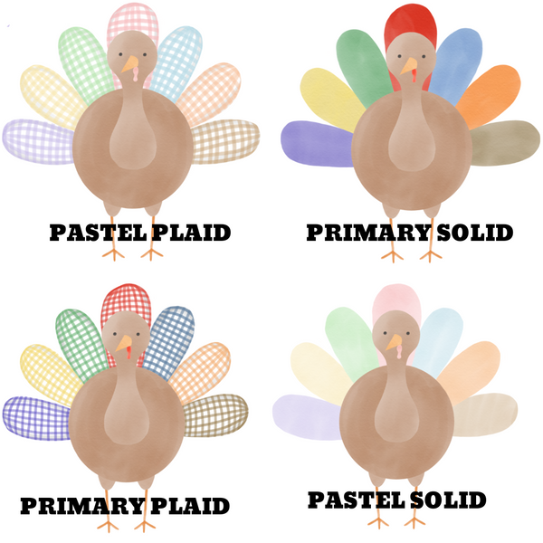 Pastel Turkey Sublimated Ruffle Tee