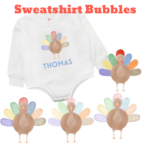 Turkey Sweatshirt Bubble