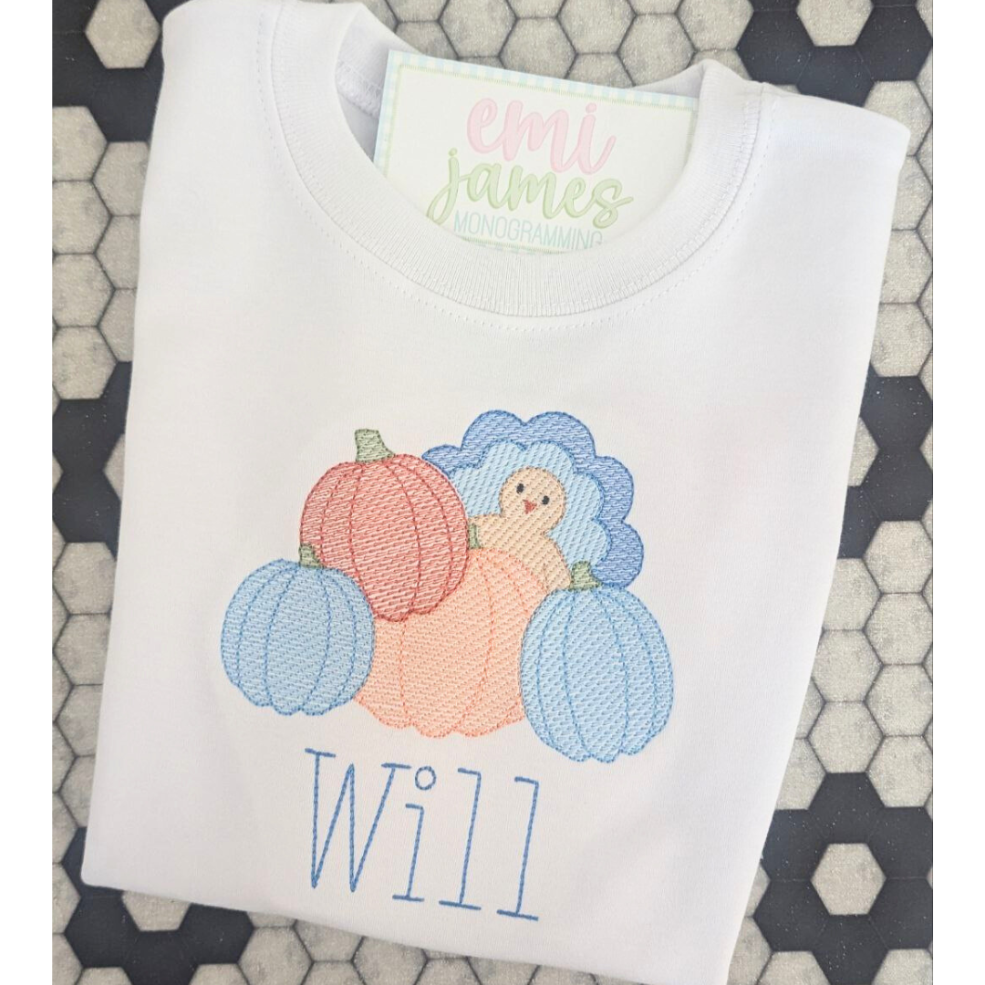 Peeking Turkey Boy Tee/Romper/Onesie