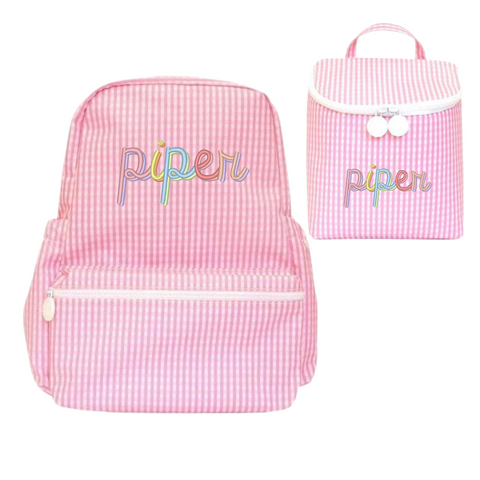 Pink Gingham - Backpacker