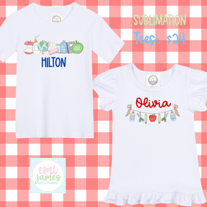 Sublimation Tees Unisex and Ruffle