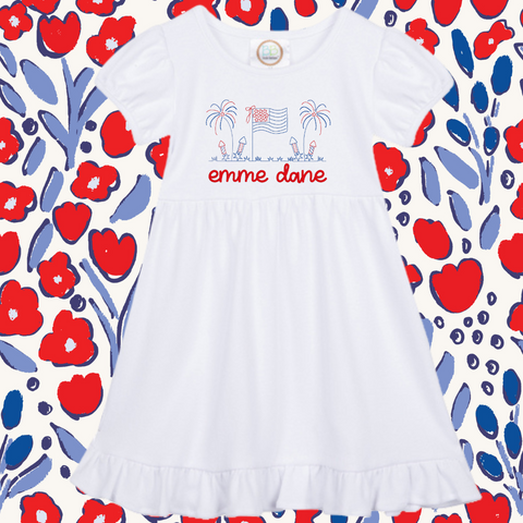 All American Girl Dress(ruffle)