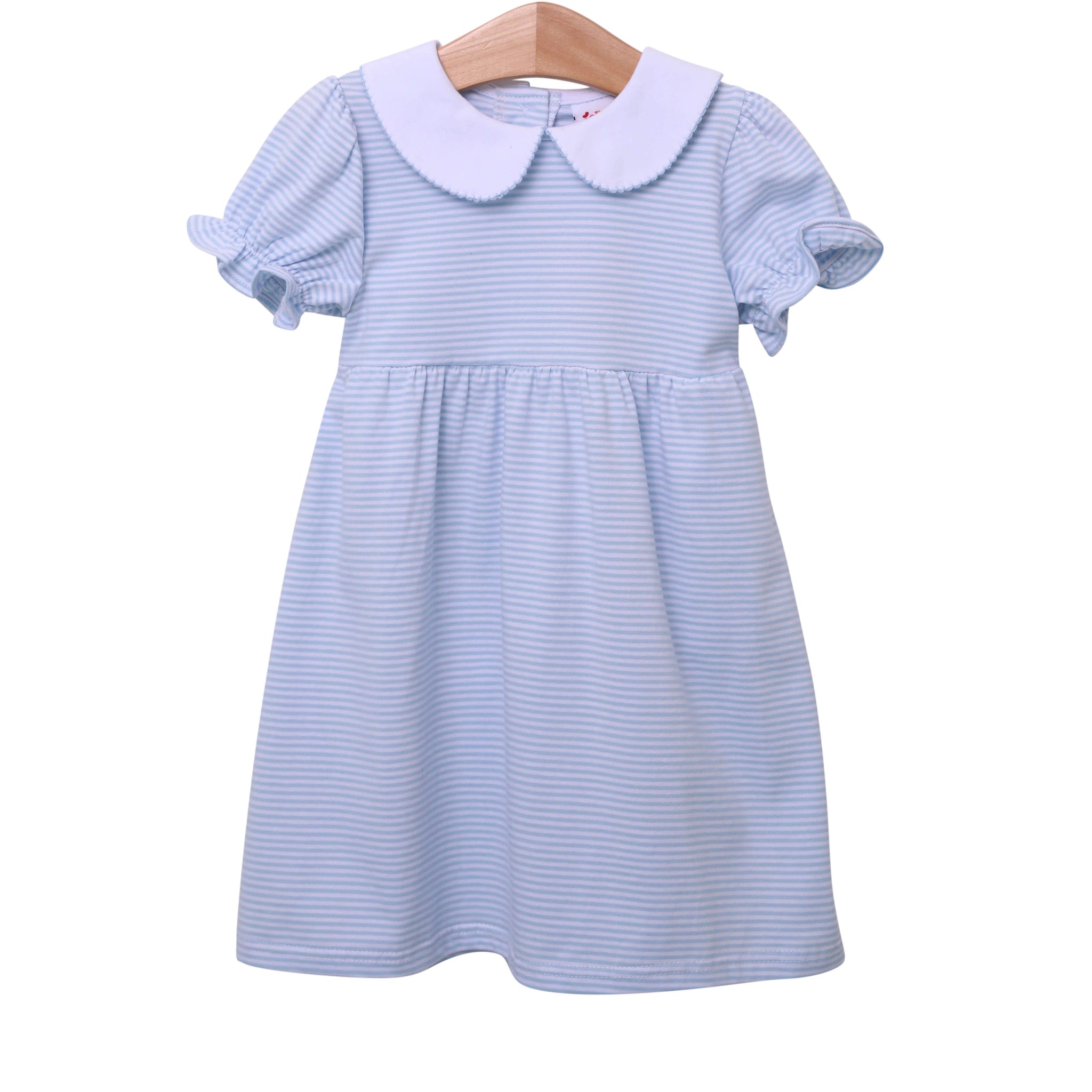 Charlotte Dress- Light Blue Stripe