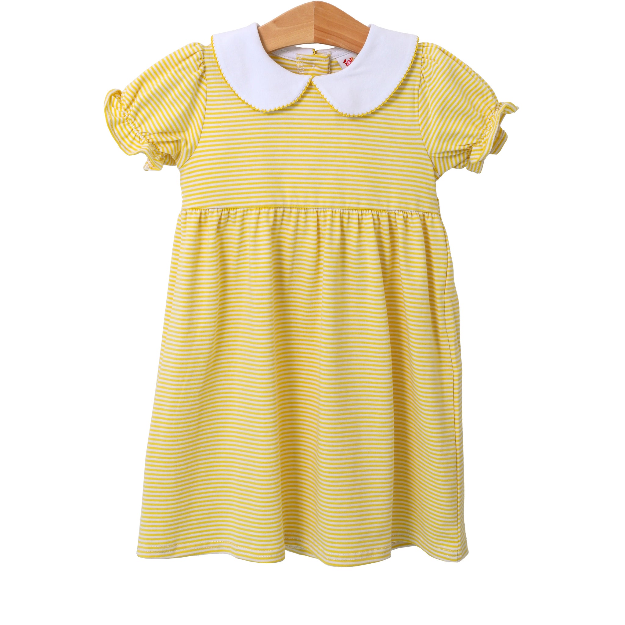 Charlotte Dress- Yellow Stripe