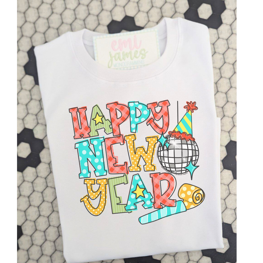 Happy New Year SUBLIMATED Unisex Tee