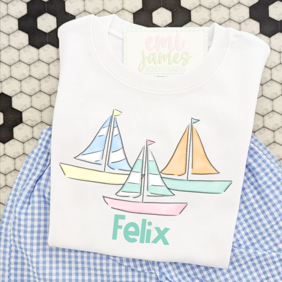 Sail Away Unisex Sublimation Tee/Onesie/Bubble