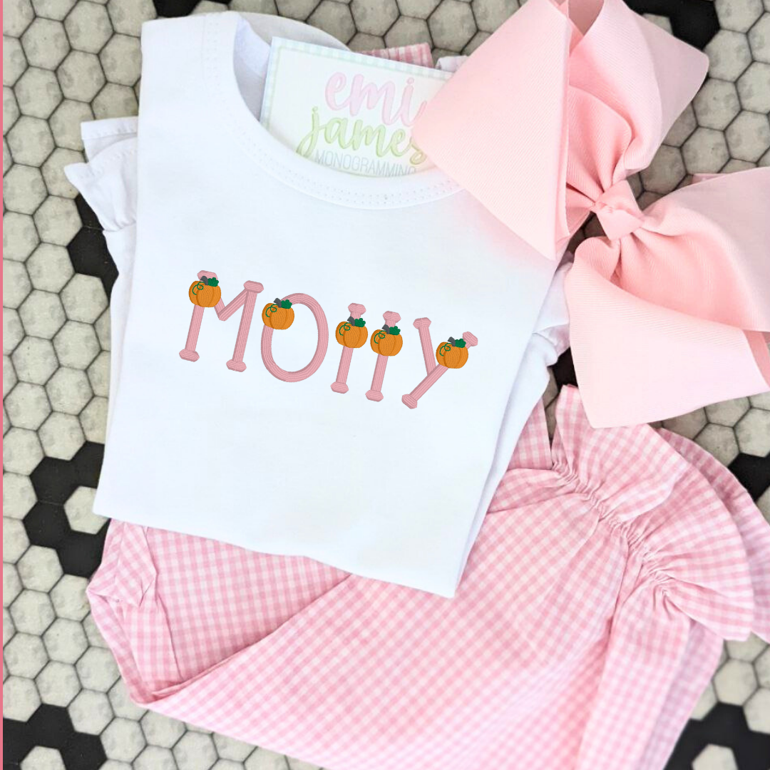 Pumpkin Tee (longsleeve ruffle)