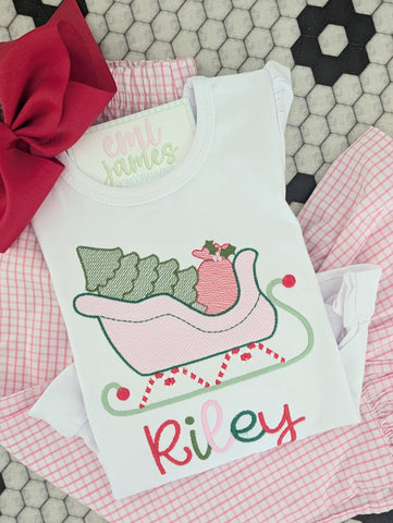 Santa's Sleigh Romper/Tee