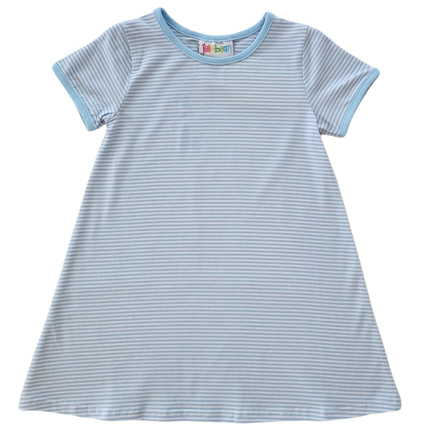 Sarah Dress- Light Blue Stripe
