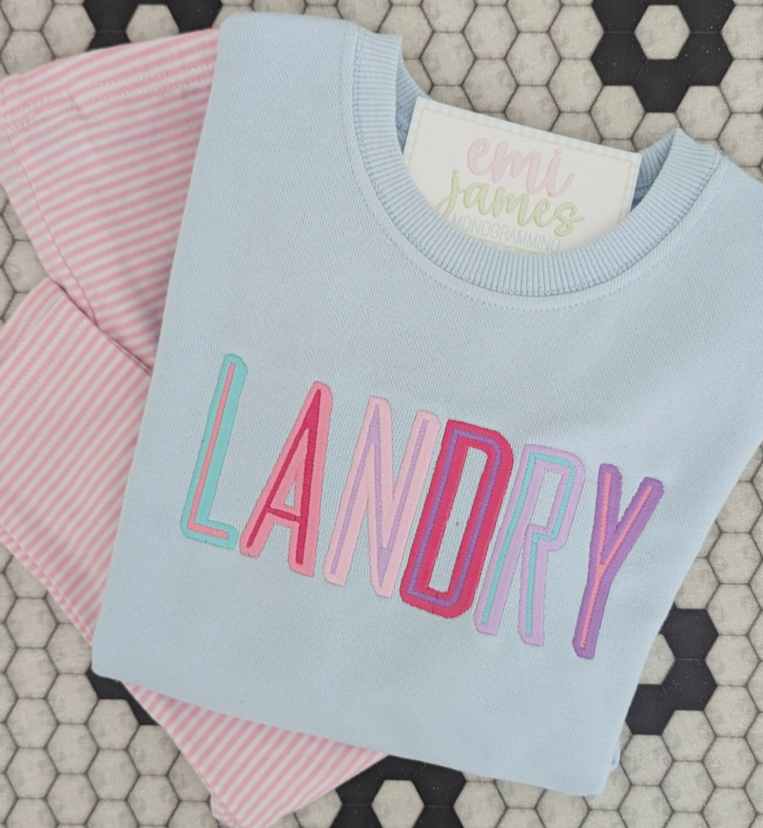 Big and Bold Sweatshirt - Pastels