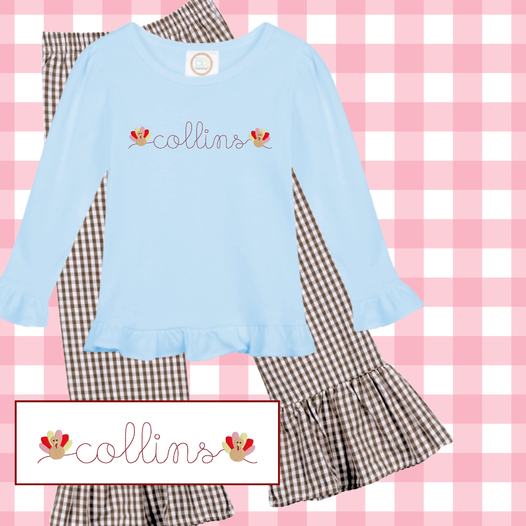 Tiny Turkey Ruffle Tee