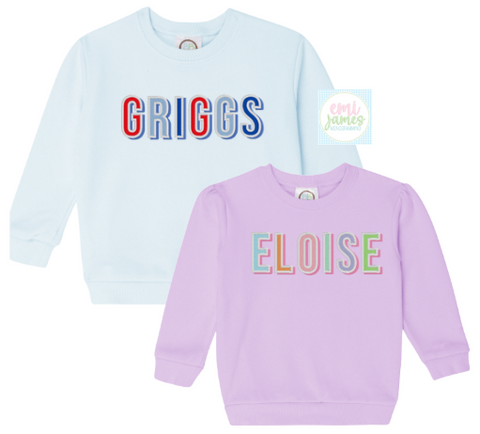 Blocky Rainbow Sweatshirt