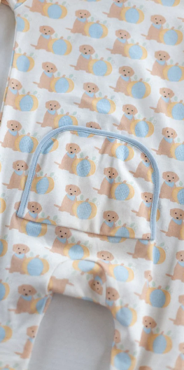 Blue Puppy Jammies (1 piece)