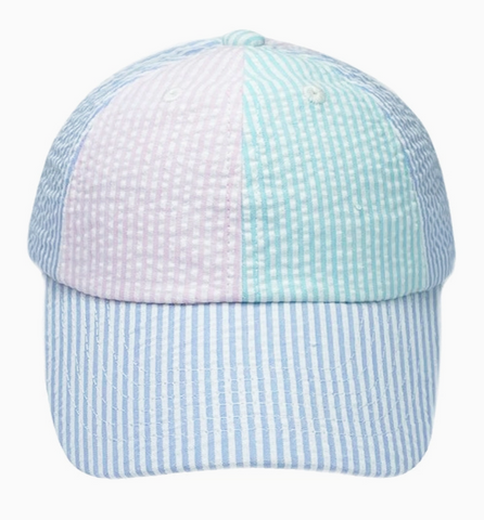 Baseball Hat in Multicolor Seersucker (Baby)