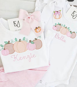 Pumpkin Patch Ruffle Tee/Onesie