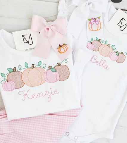 Pumpkin Patch Ruffle Tee/Onesie