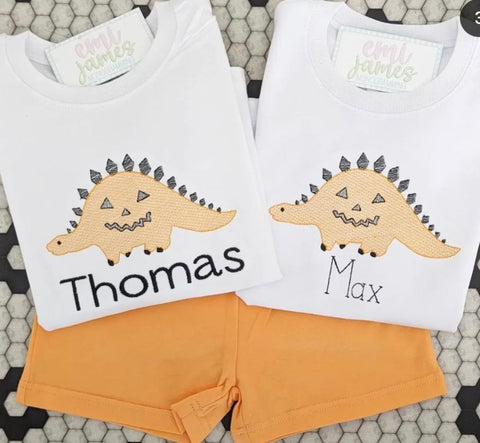 Dino Jack 'O Lantern Tee/Onesie