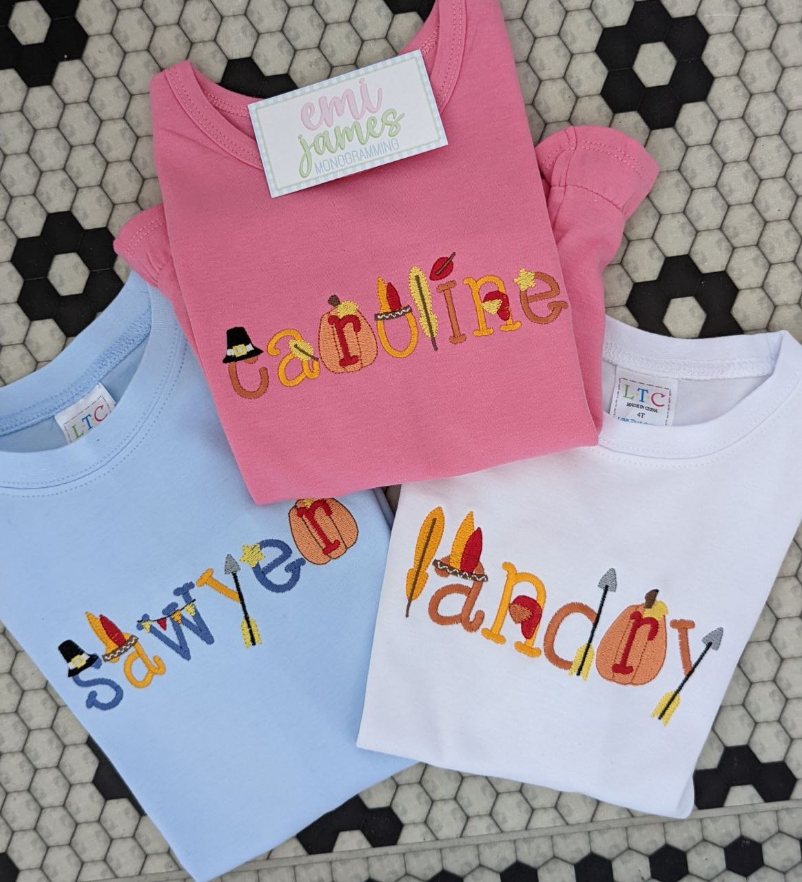 Thanksgiving Name Tee /Romper/Onesie