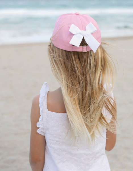 Bow Baseball Hat in Palmer Pink (Girls)