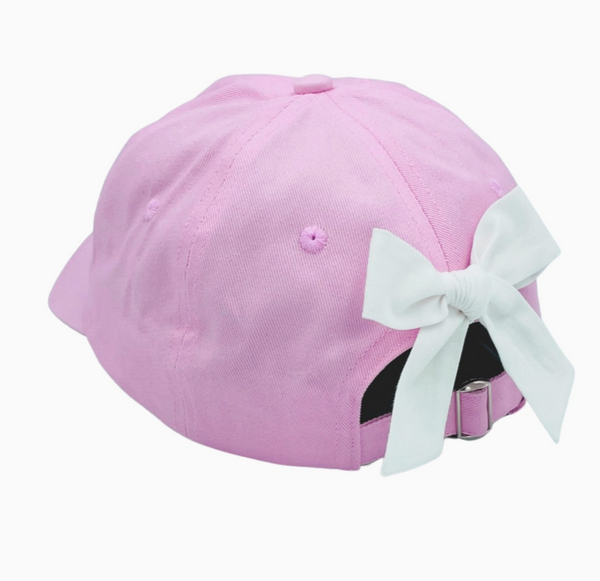 Bow Baseball Hat in Palmer Pink (Girls)