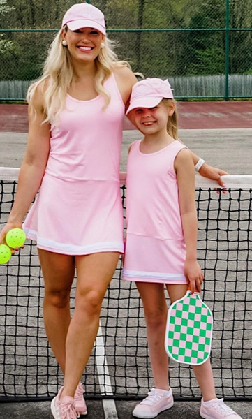 Bow Baseball Hat in Palmer Pink (Girls)