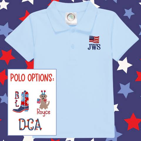 Patriotic Polo (Multiple Design Options)