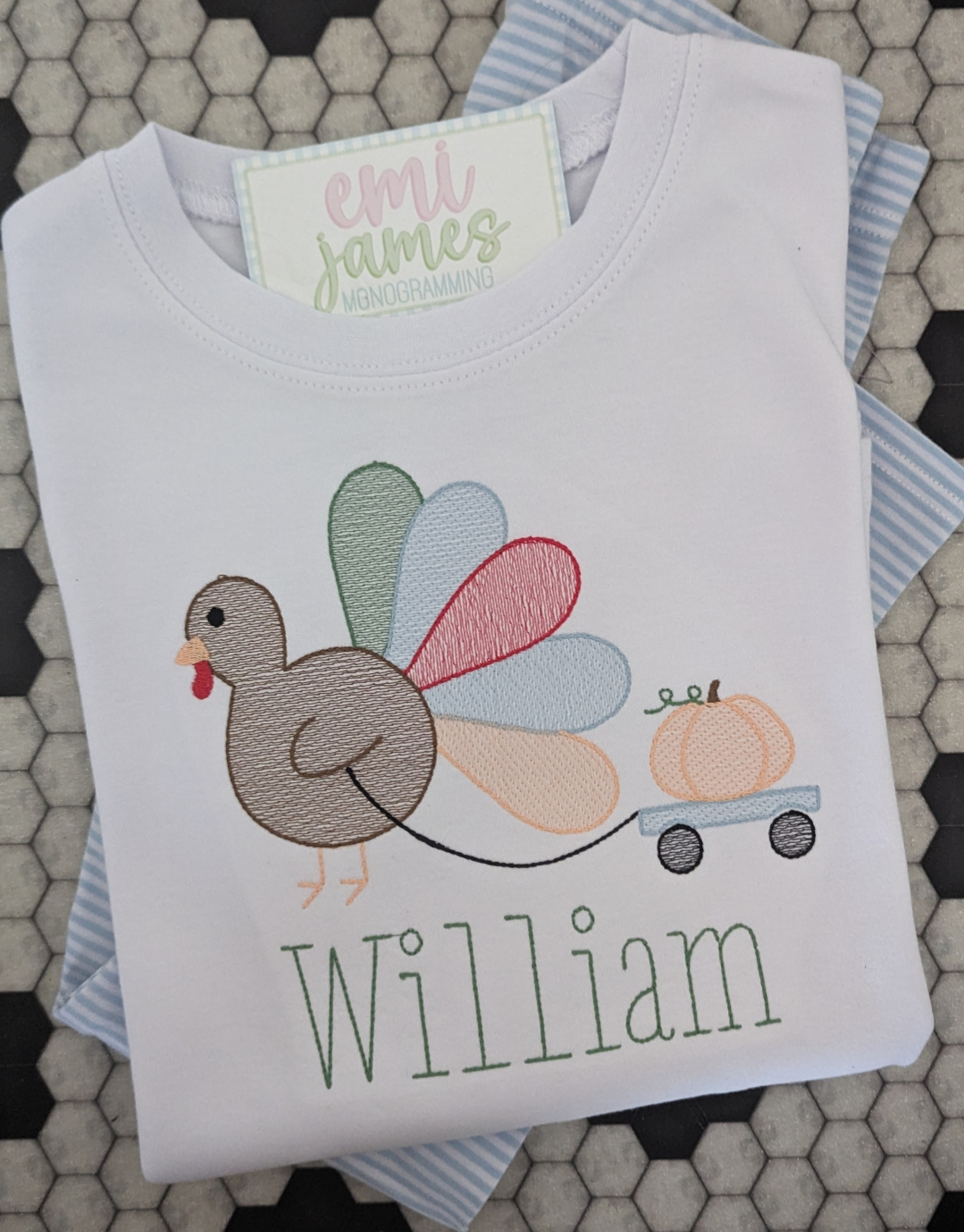 Turkey Wagon Unisex Tee/Romper