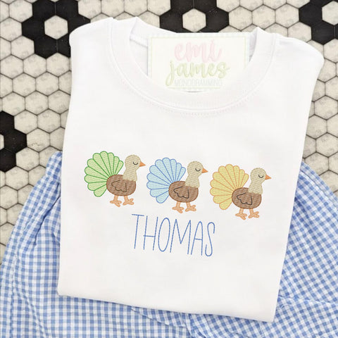 Trotting Turkey Unisex Tee/Romper