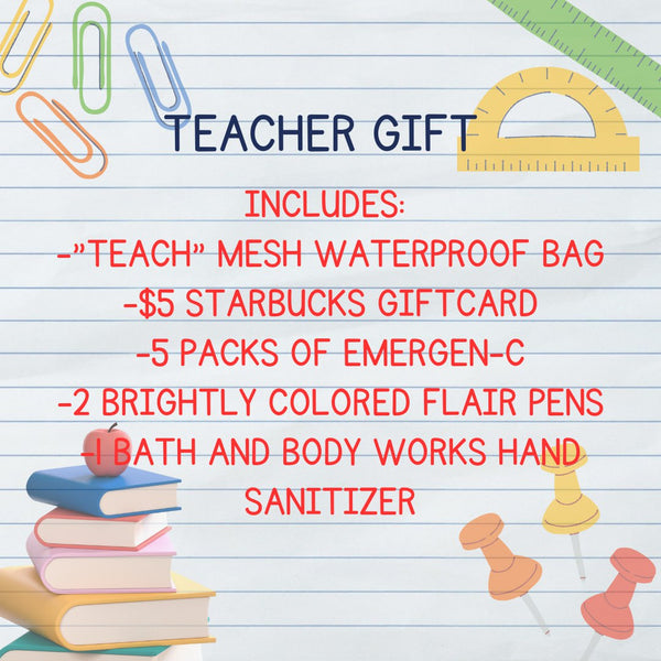 Teacher Back to School Gift