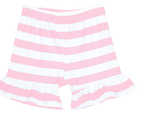 Striped Ruffle Shorts