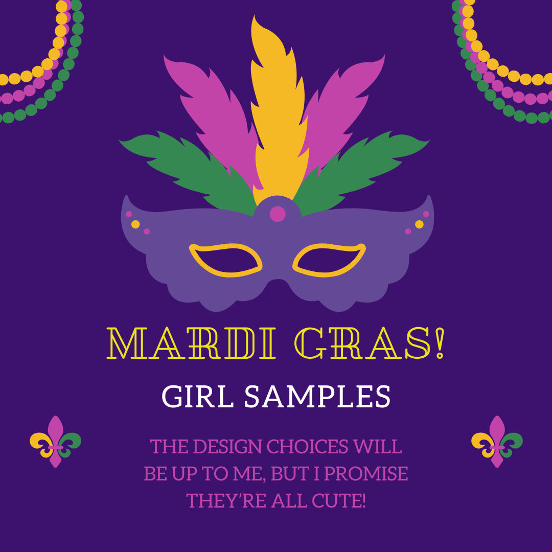 GIRL'S MARDI GRAS SAMPLES